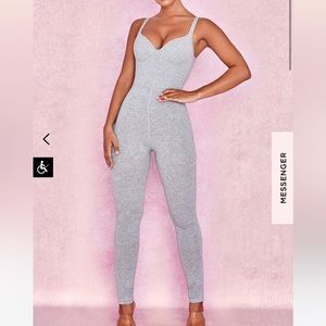 Grey corset jumpsuit– house of CB